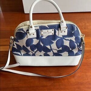 Kate Spade Navy and Cream Satchel